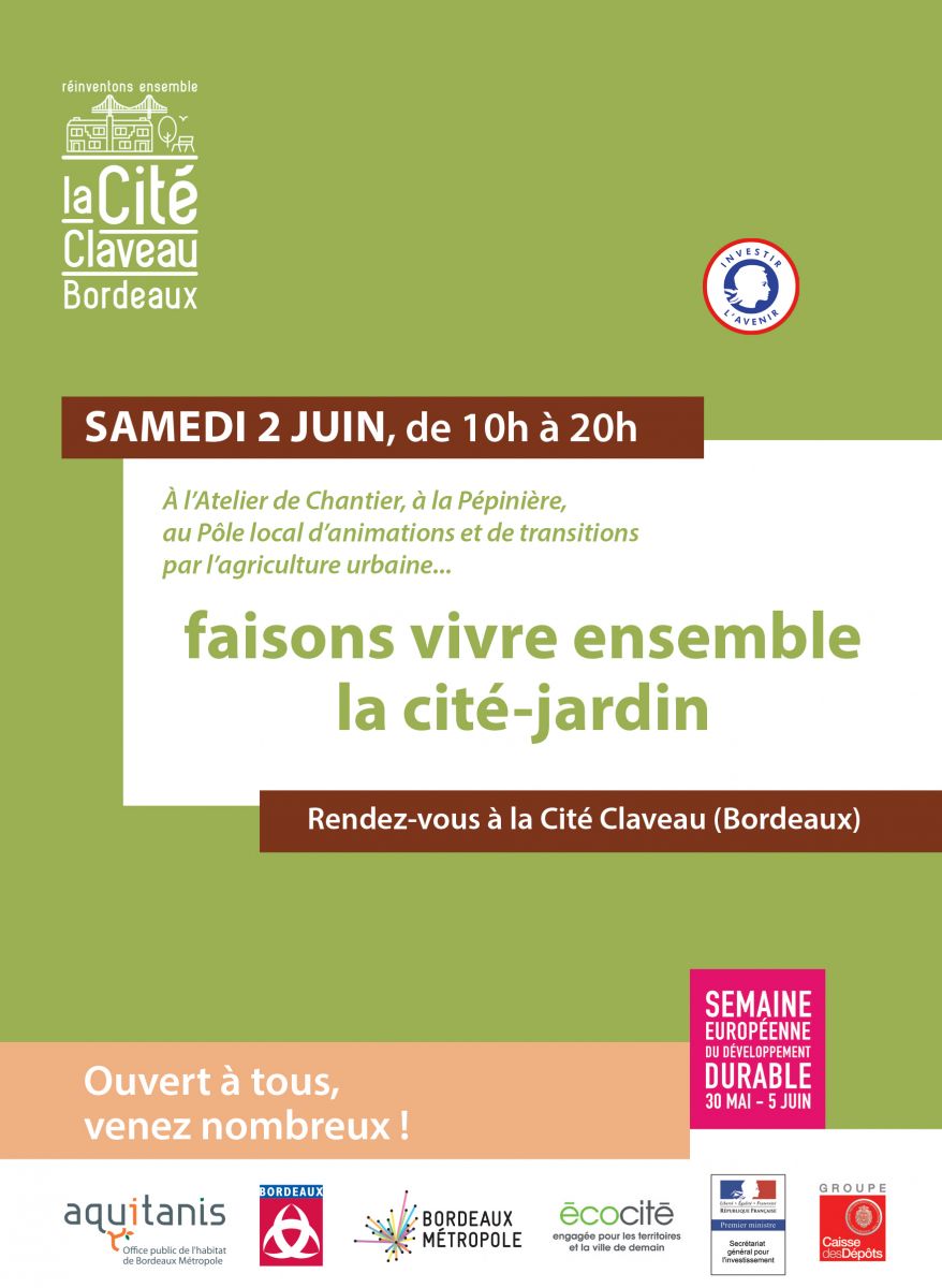 Invitation-programme - 2 juin 2018 - Cité Claveau (Bordeaux)