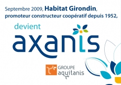 Habitat Girondin, filiale accession d'aquitanis, devient axanis